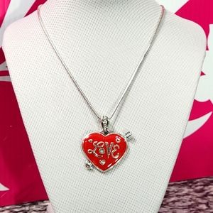 BRIGHTON RETIRED LOVE HEART CONVERTIBLE NECKLACE NWOT